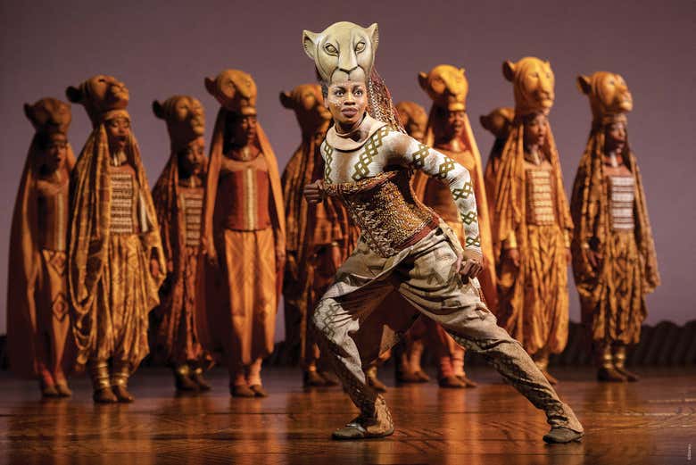 Personagem Nala no musical O Rei Leão