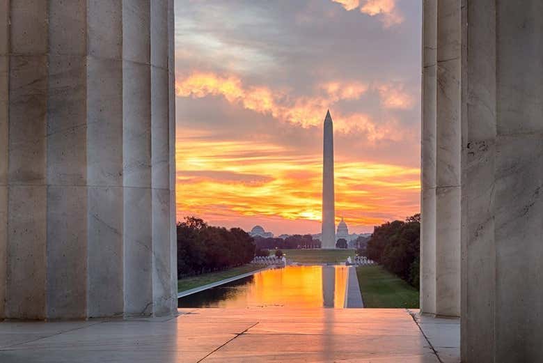 National Mall visto do Monumento a Lincoln