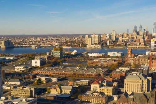 An aerial view of New Jersey