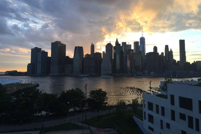 La bellezza di New York al tramonto