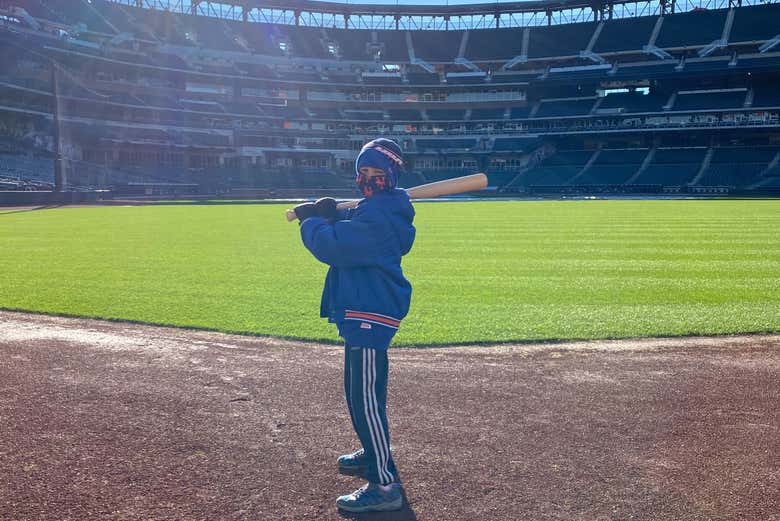 Joueur de baseball pour un jour