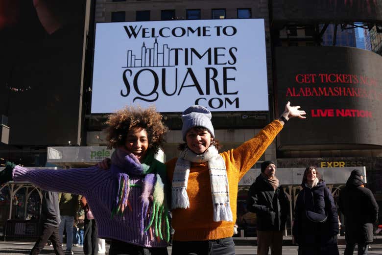 Bem-vindo à Times Square!