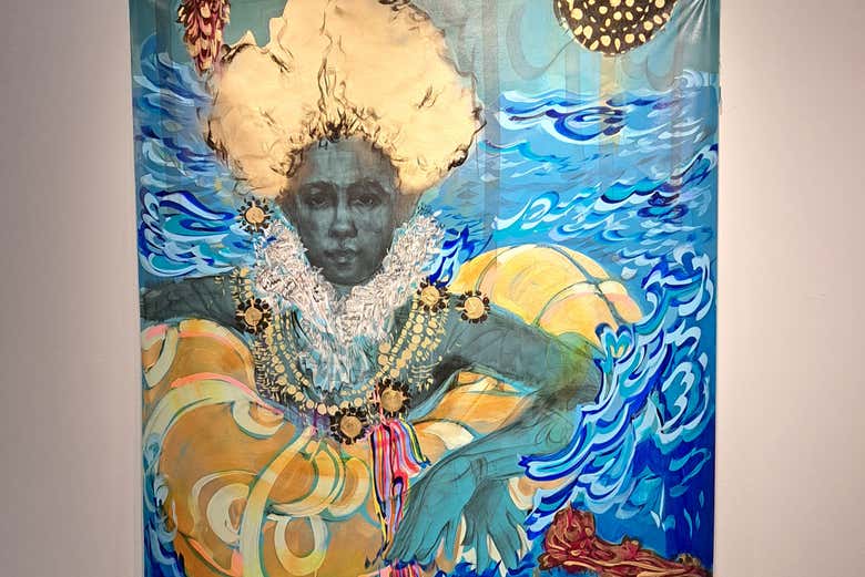 Obra expuesta en una de las galerías de Chelsea