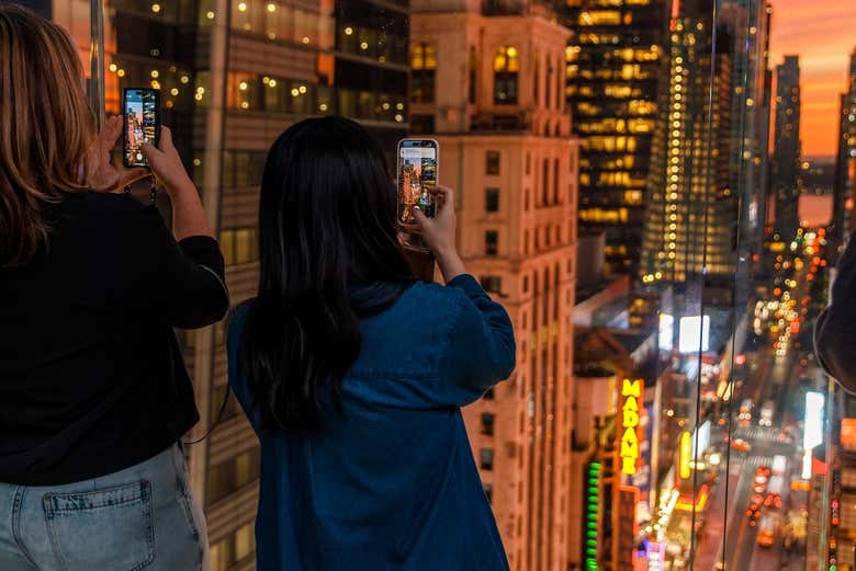 ¡Momento foto en One Times Square!