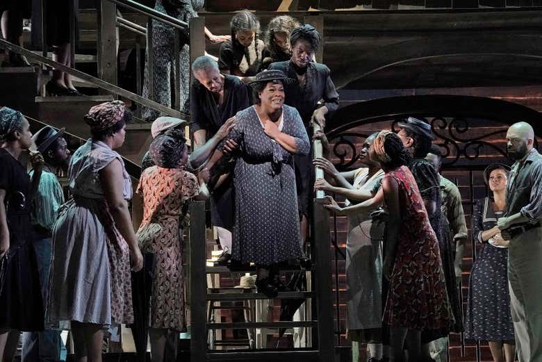 Durante la representación de Porgy and Bess