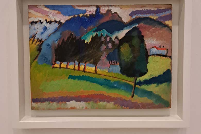 'Paisaje con colinas onduladas', de Kandinsky