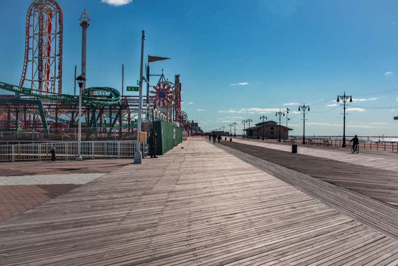 El parque de atracciones en Coney Island