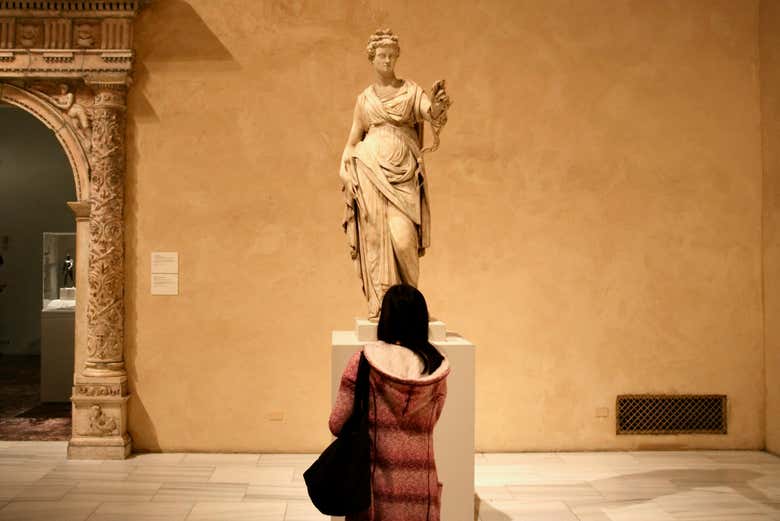 Osservando le opere d'arte del MET