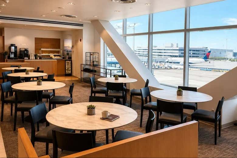 Una de las salas VIP del Aeropuerto JFK