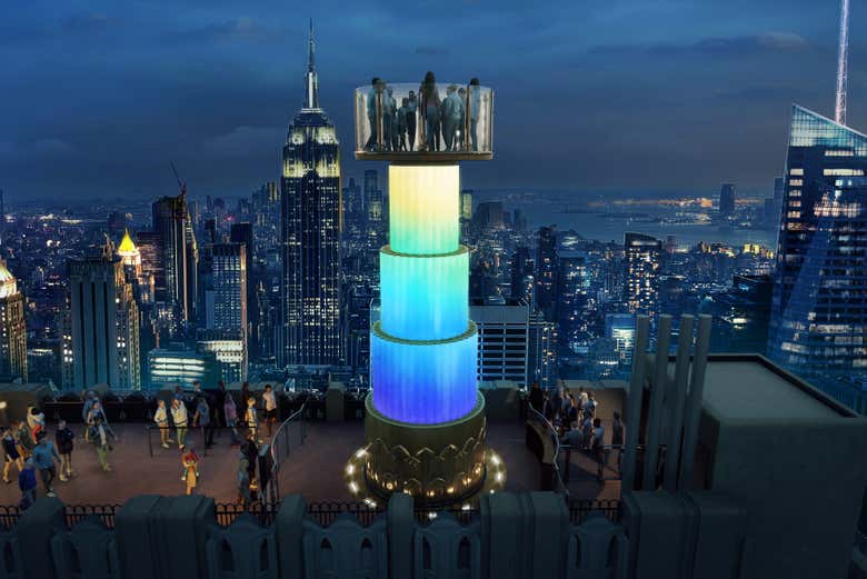 Skylift, o elevador do Rockefeller Center