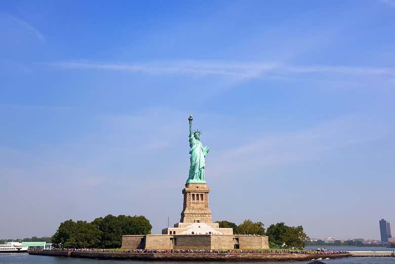 In arrivo alla Statua della Libertà