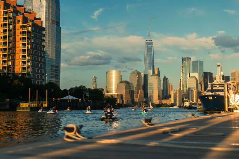 Horizonte de Manhattan desde el río Hudson