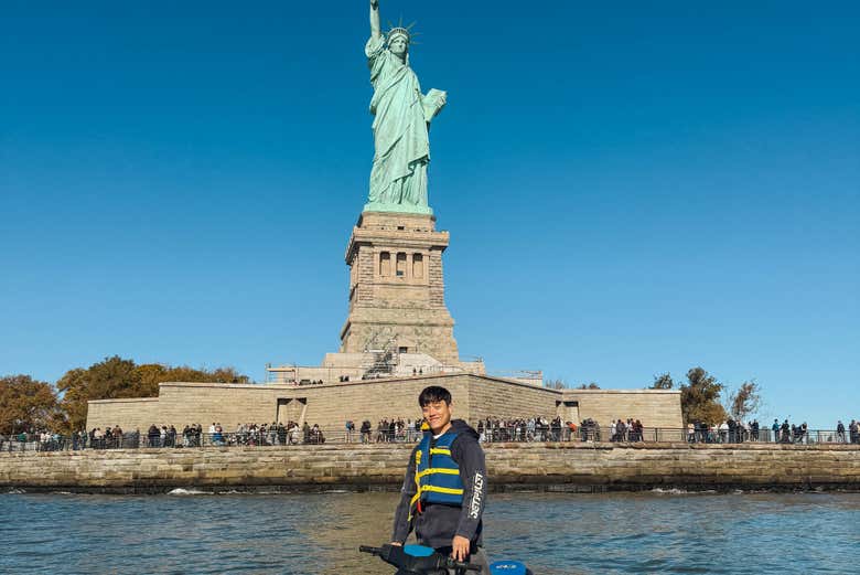 Snap a photo in front of the Statue of Liberty