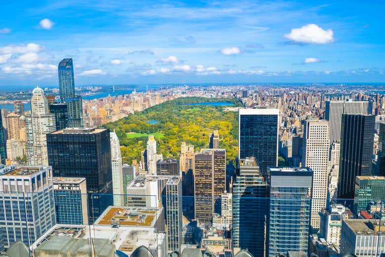 Vistas do Central Park do Top of The Rock