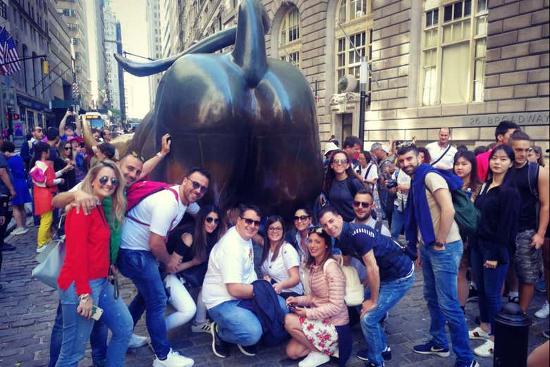 Un groupe de visiteurs