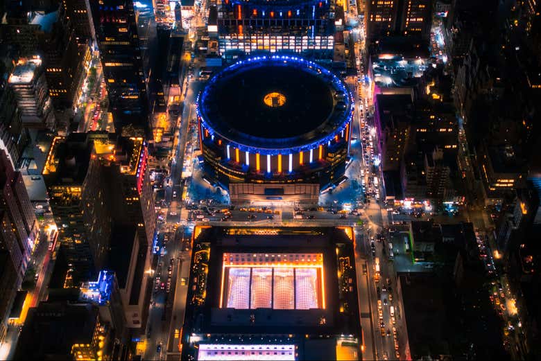 Vista aérea del Madison Square Garden