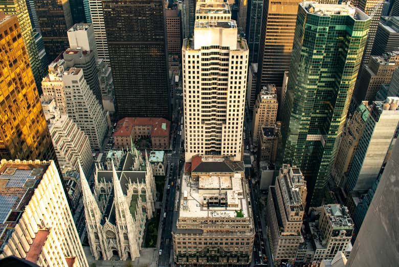 Vista aérea de una zona del Midtown