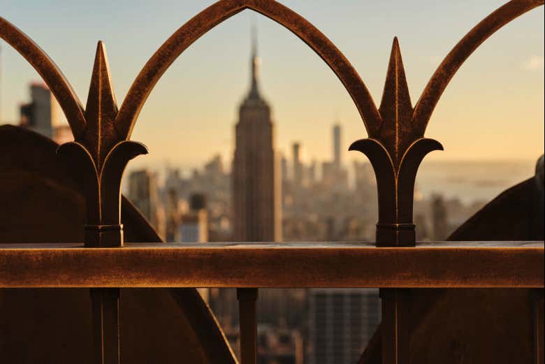 Vistas del Empire State Building desde el Top of the Rock