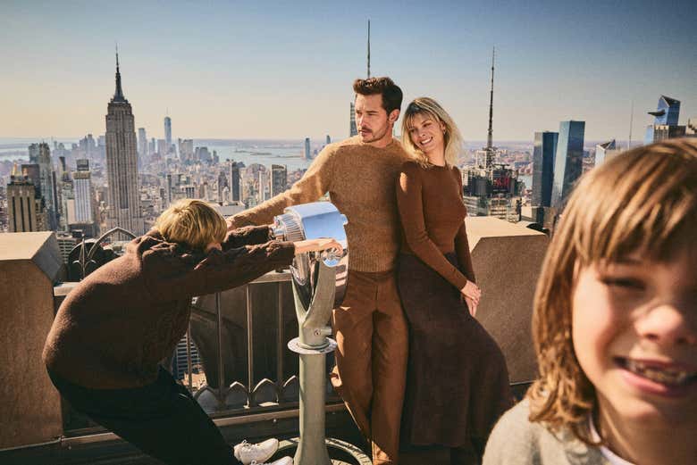 En lo alto del Top of the Rock 