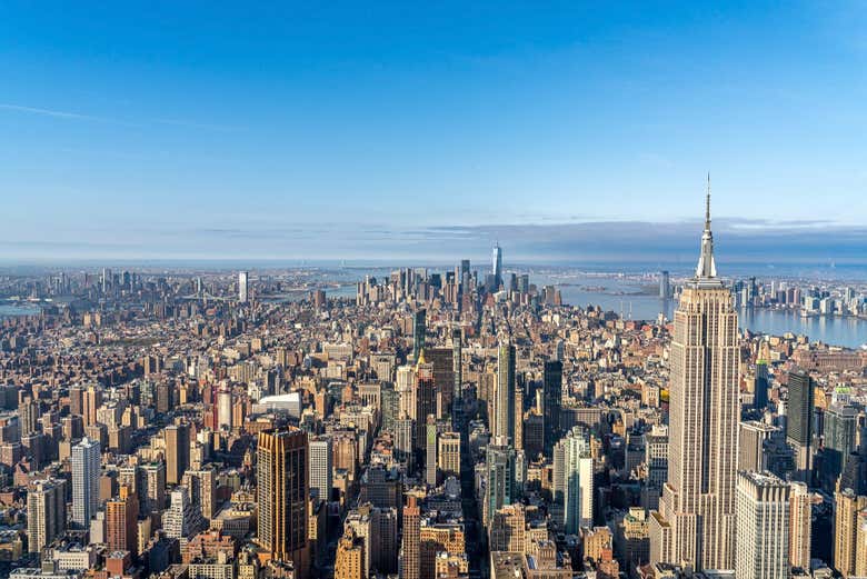 Vistas do Empire State Building do mirante SUMMIT One Vanderbilt