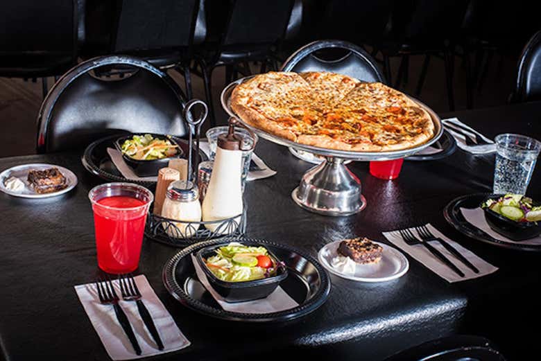 Cena durante el espectáculo 