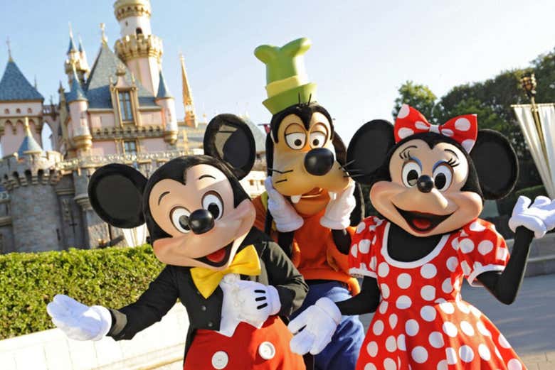 Micke, Minnie y Goofy en Disney Orlando