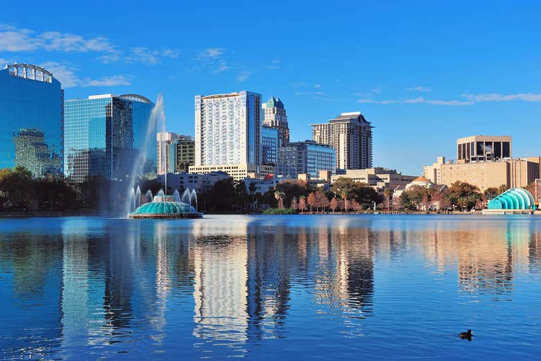 Panorâmica do Lago Eola