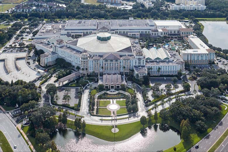 Sobrevoando o Gaylord Palms Resort