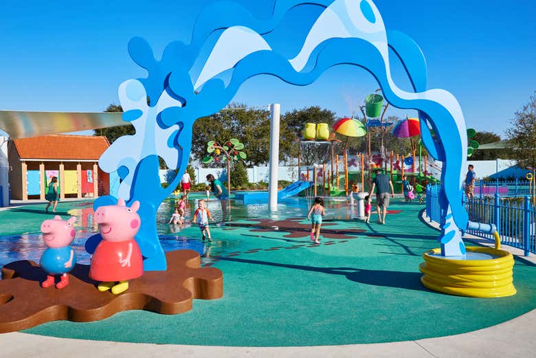 Uma das atrações do Peppa Pig Theme Park