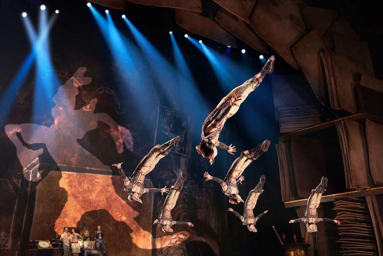 See acrobats perform amazing feats