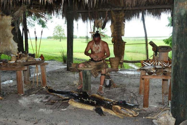 Meeting one of the local tribes