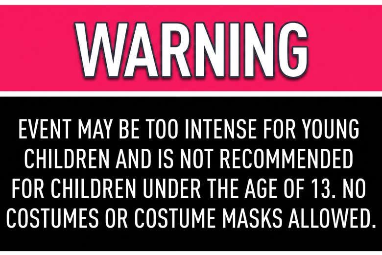 The even is not recommended for children under 13