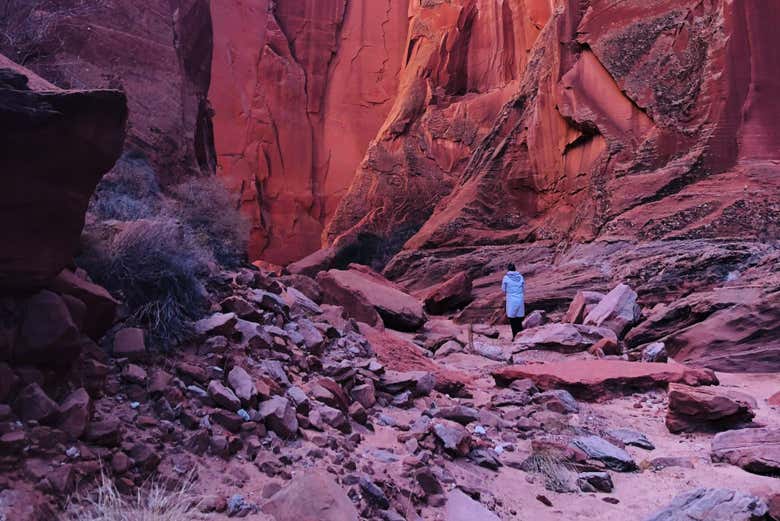 Veremos impresionantes paisajes en el Valle del Antílope