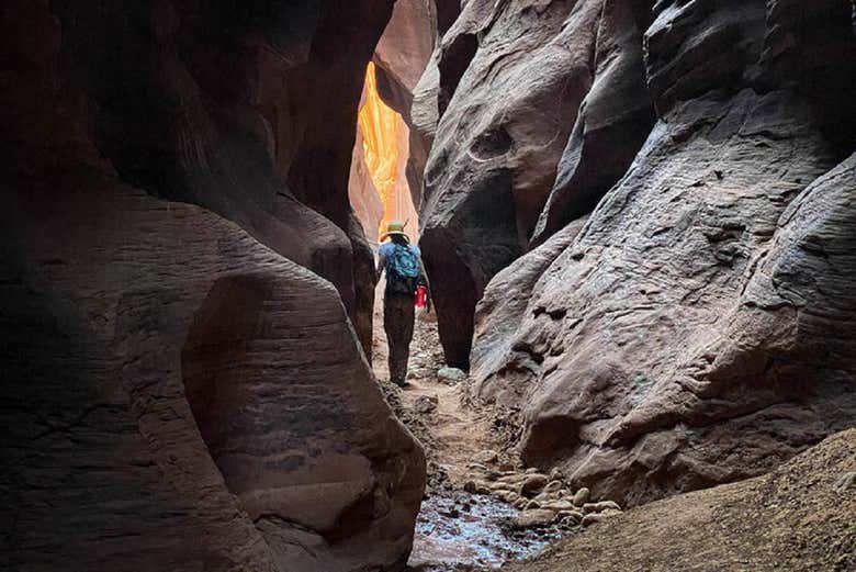 Randonnée dans les gorges de Buckskin Gulch