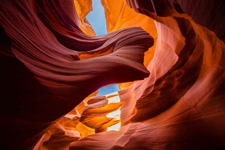 Formations rocheuses de l'Upper Antelope Canyon