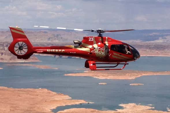 Paseo en helicóptero por la Curva de la Herradura