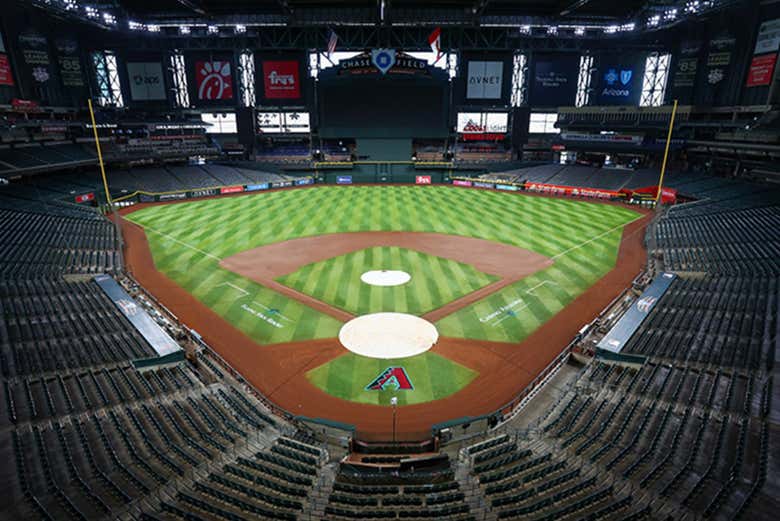 Vistas del terreno de juego de los Arizona Diamondbacks