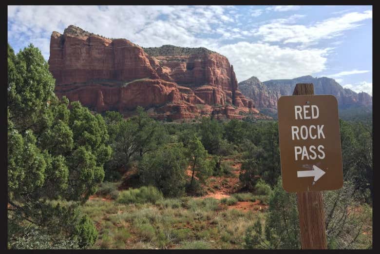 L'entrée pour les formations rocheuses de Sedona