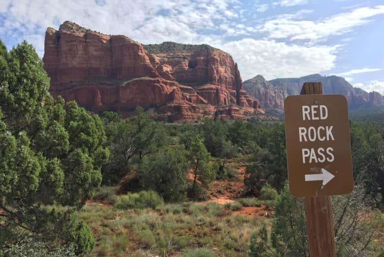 Entrada às formações rochosas de Sedona