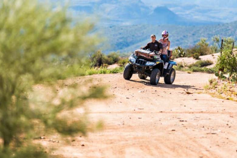 A bordo del quad