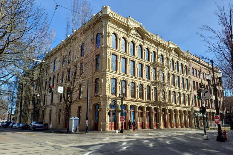 Uno degli edifici del centro di Portland