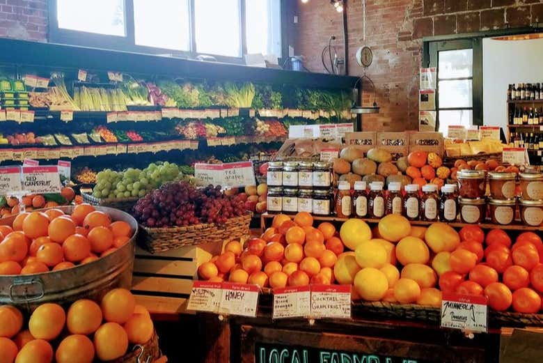 Un negozio di frutta a Portland