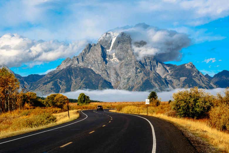 En route pour le parc national du Grand Teton