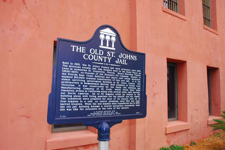 Cartel informativo de Old Jail