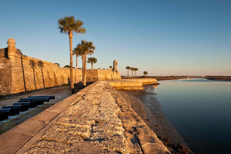 The walls of the Castillo de San Marcos
