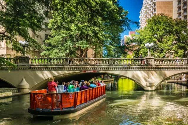 Go on a fun boat ride down River Walk