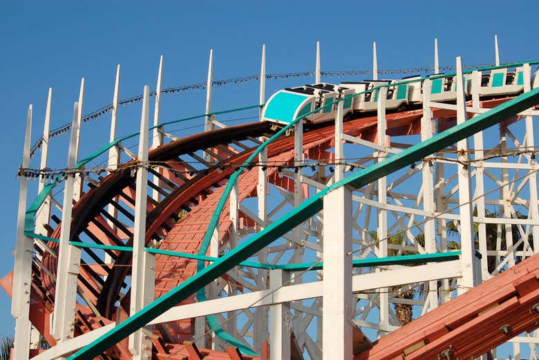 Montaña rusa en Belmont Park