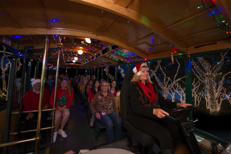 Intérieur du trolleybus