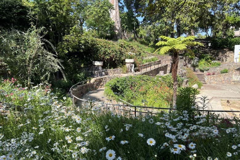 El parque destaca por sus preciosos jardines