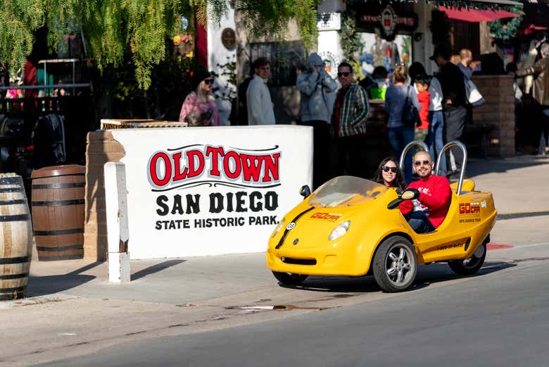 Enjoy cruising around old town in a GoCar.